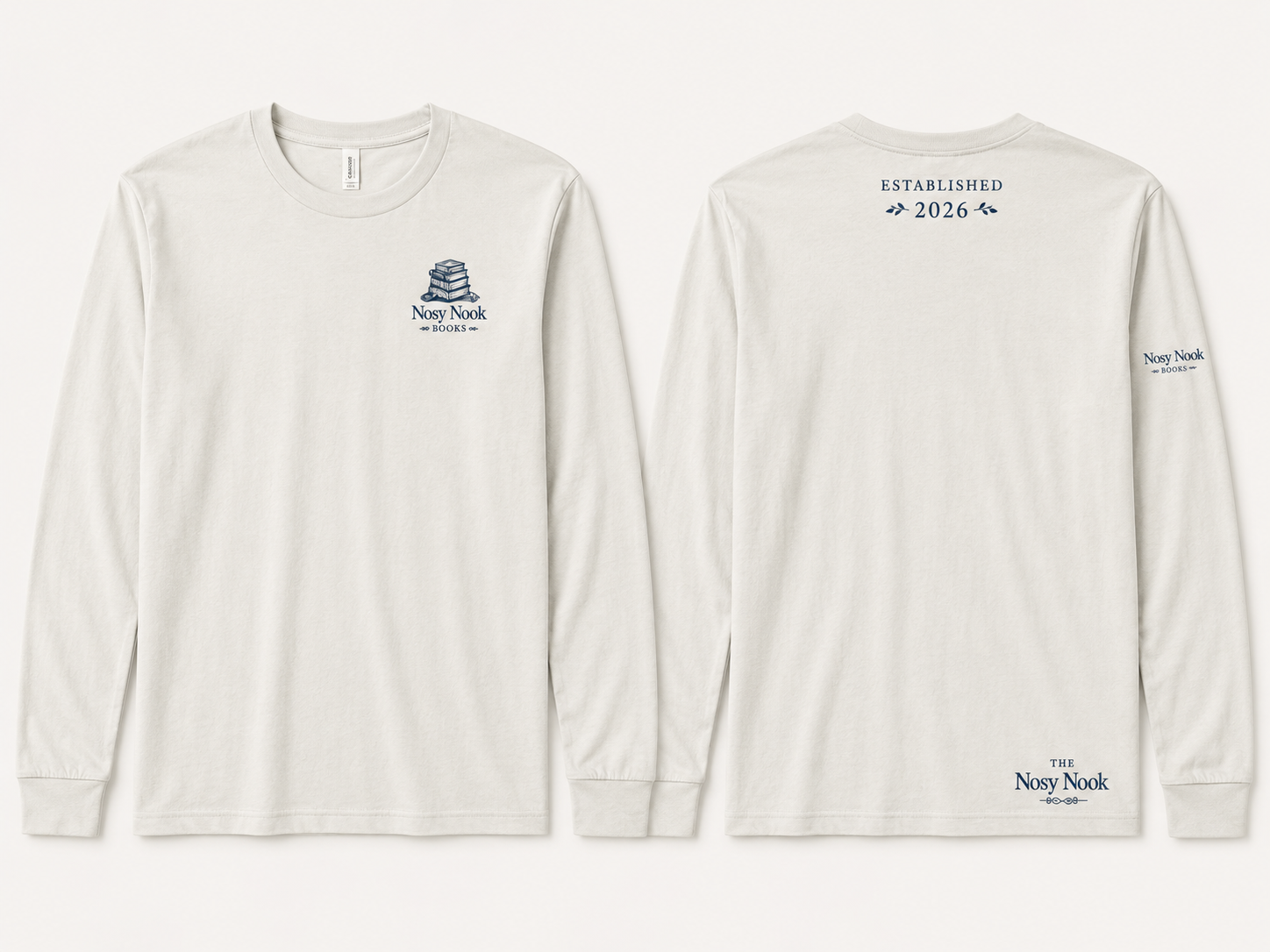 Nosy Nook Established 2026 Long Sleeve Tee